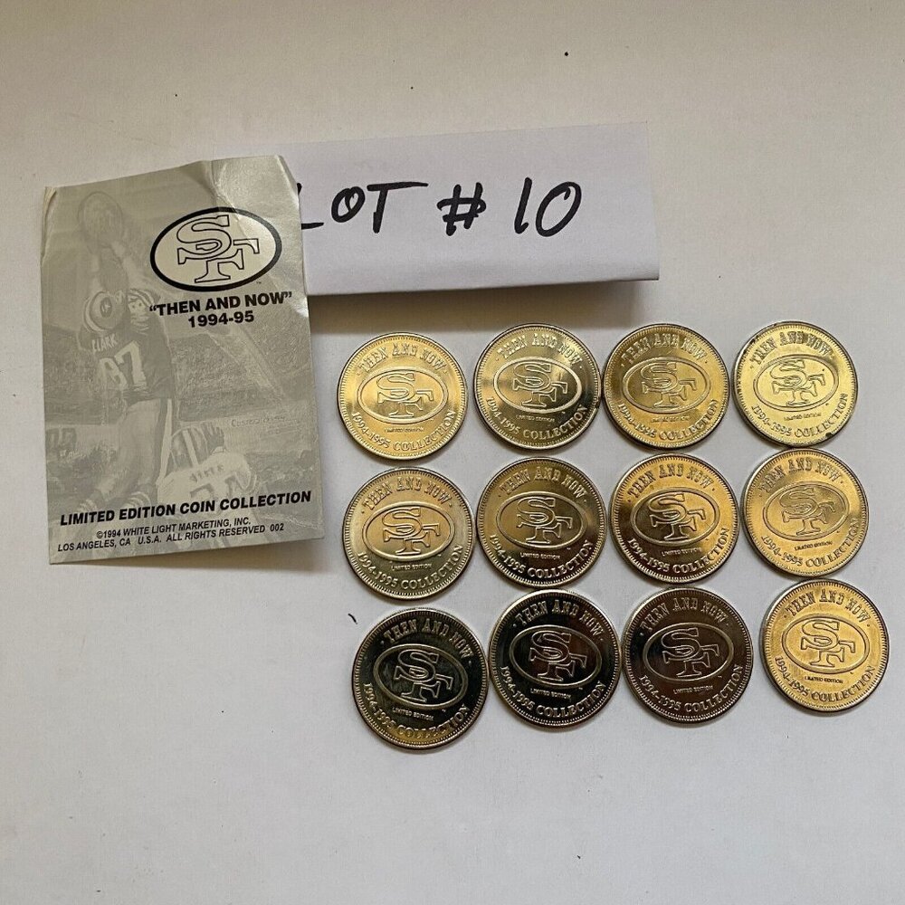 San Francisco 49ers then and now 1994-95 collectable coins 12 of 20 Lot #10